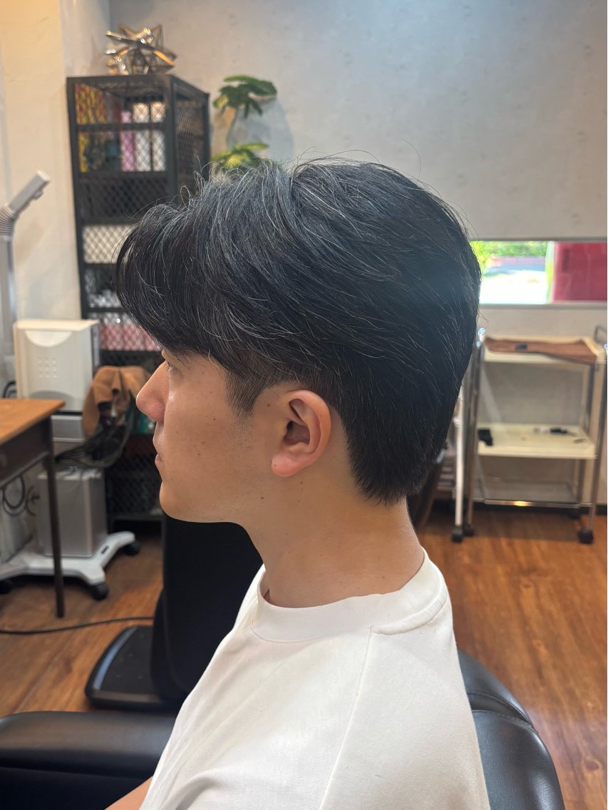 ショート メンズ センターパート フクヤマサクラ /メンズカットのヘアスタイル