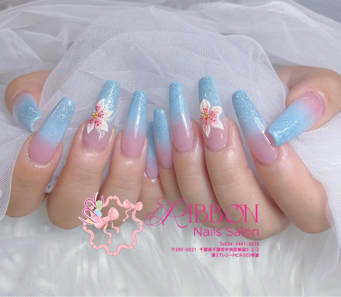 ネイル フレンチネイル ジェルネイル マグネットネイル 持ち込み ニュアンスネイル ハンドネイル Ribbonnail salonのネイルデザイン