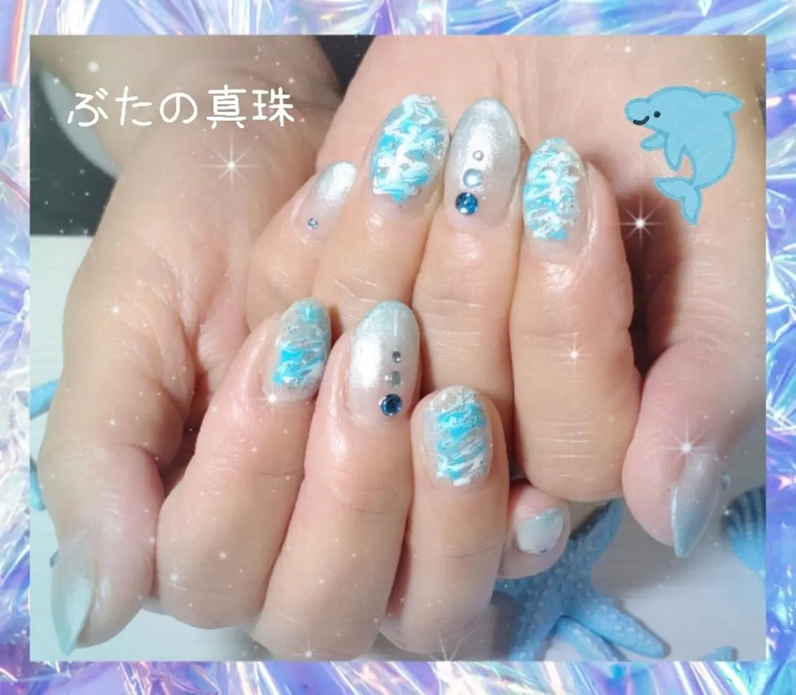 ネイル ハンドネイル 林 珠里のネイルデザイン