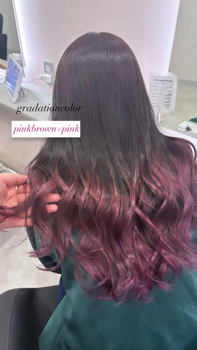 ロング ヘアカラー トリートメント 🎀柔らか暖色カラ ー💕sayakaのヘアスタイル