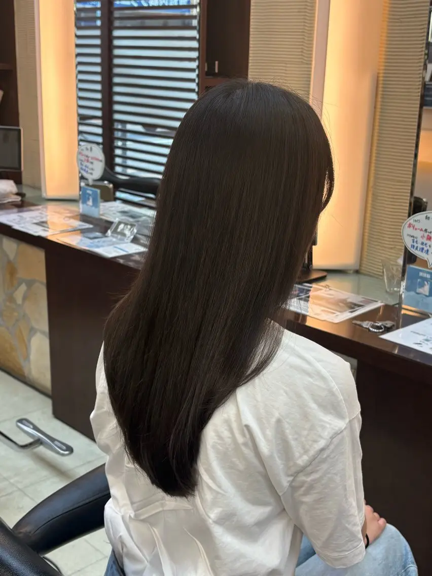 ロング カット 細田 舞乃のヘアスタイル