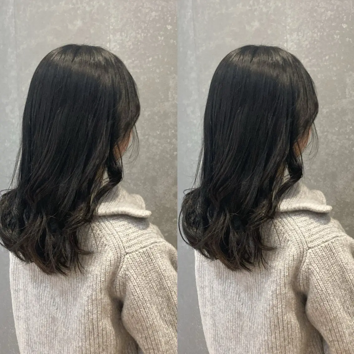 セミロング み うのヘアスタイル