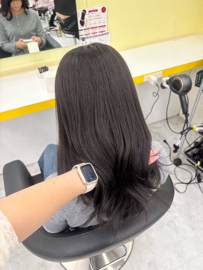 カラー ヘアカラー トリートメント 暖色✖️韓国ヘア 🥀SAHO🥀のヘアスタイル