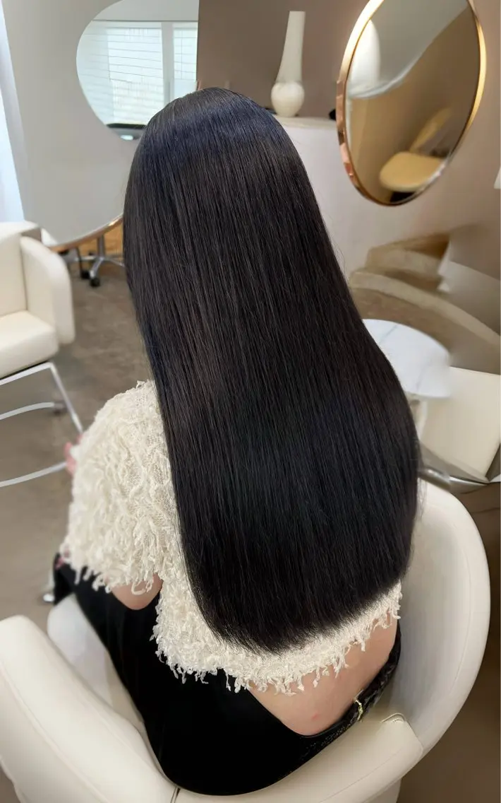 【🤍くせ、うねりがお悩みな方オススメ🤍】ダメージレス縮毛矯正、艶髪コスメストレート!!カウンセリングで決められます♪の写真