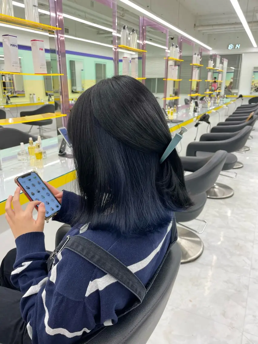 セミロング カラー ヘアカラー トリートメント ヘッドスパ ヘアセット 🦋色落ち綺麗カラー メンズYUZU🦋のヘアスタイル