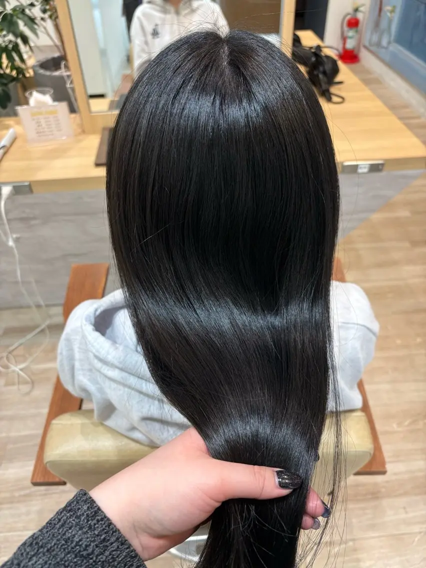 【就活 受験におすすめ✨】トーンダウン ワンカラー🫶🖤 髪を暗くしたい方限定メニュー🌷の写真