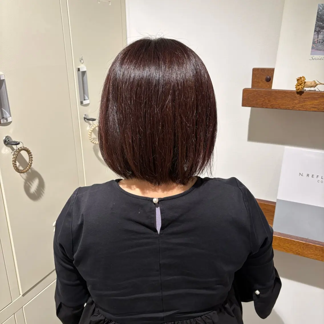 カラー ブラウンカラー ピンクカラー 藤波 愛佳のヘアスタイル