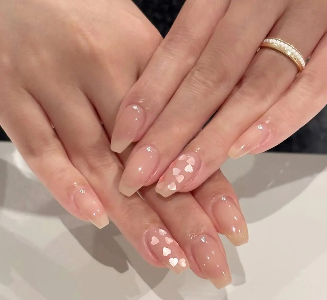 ネイル ハート ハンドネイル For U nail スカルプ専門店のネイルデザイン