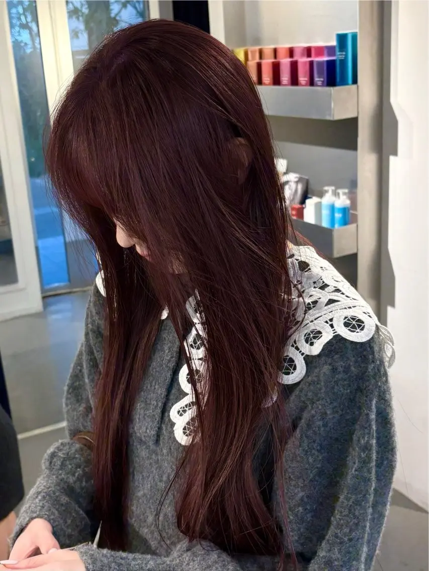 ロング カラー カット ヘアカラー トリートメント 村田 りょうやのヘアスタイル