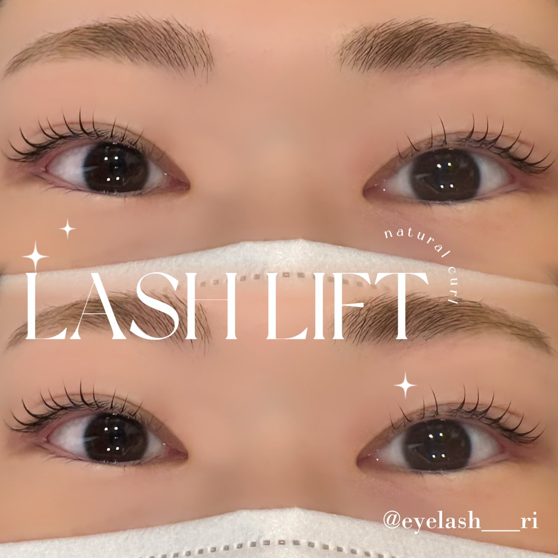 マツエク・マツパ ナチュラル まつげパーマ 一重×まつ毛パーマ マツパ eyelash Lily Rinaのマツエク・マツパデザイン