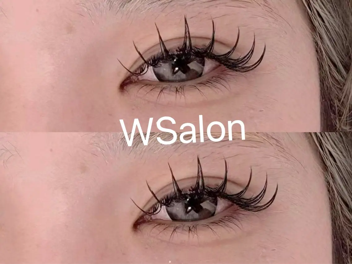 マツエク・マツパ 付け放題 バインドロック カラーマツエク フラットラッシュ 韓国風マツエク W Salon アイラッシュのマツエク・マツパデザイン