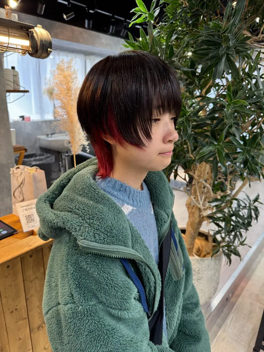 ショート カラー インナーカラー ♡ハッシュカット/ レイヤー/yucoのヘアスタイル