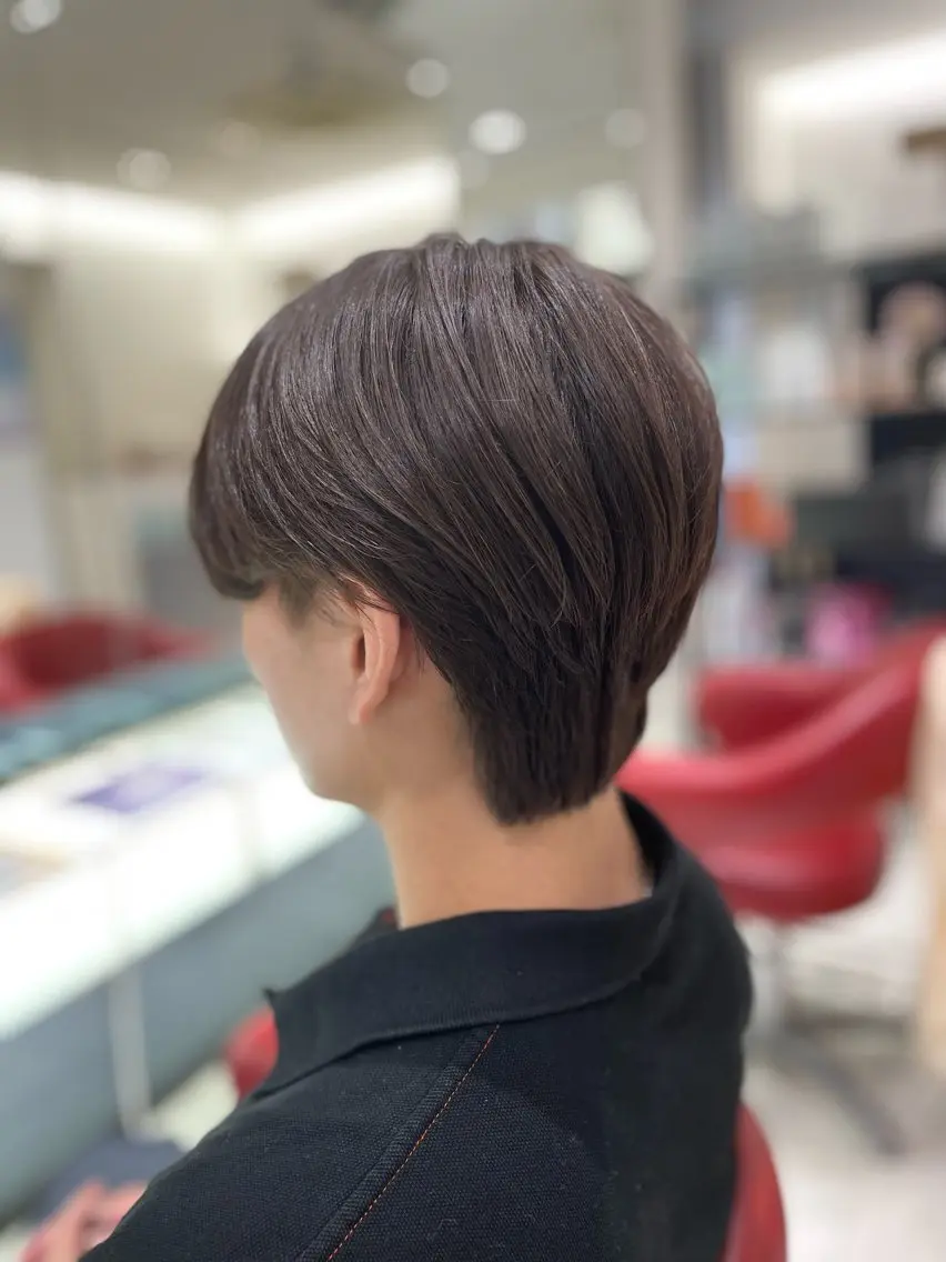 ショート カラー 透明感カラー カット ヘアカラー トリートメント 桂嵩太｜ 韓国レイヤー×艶髪のヘアスタイル