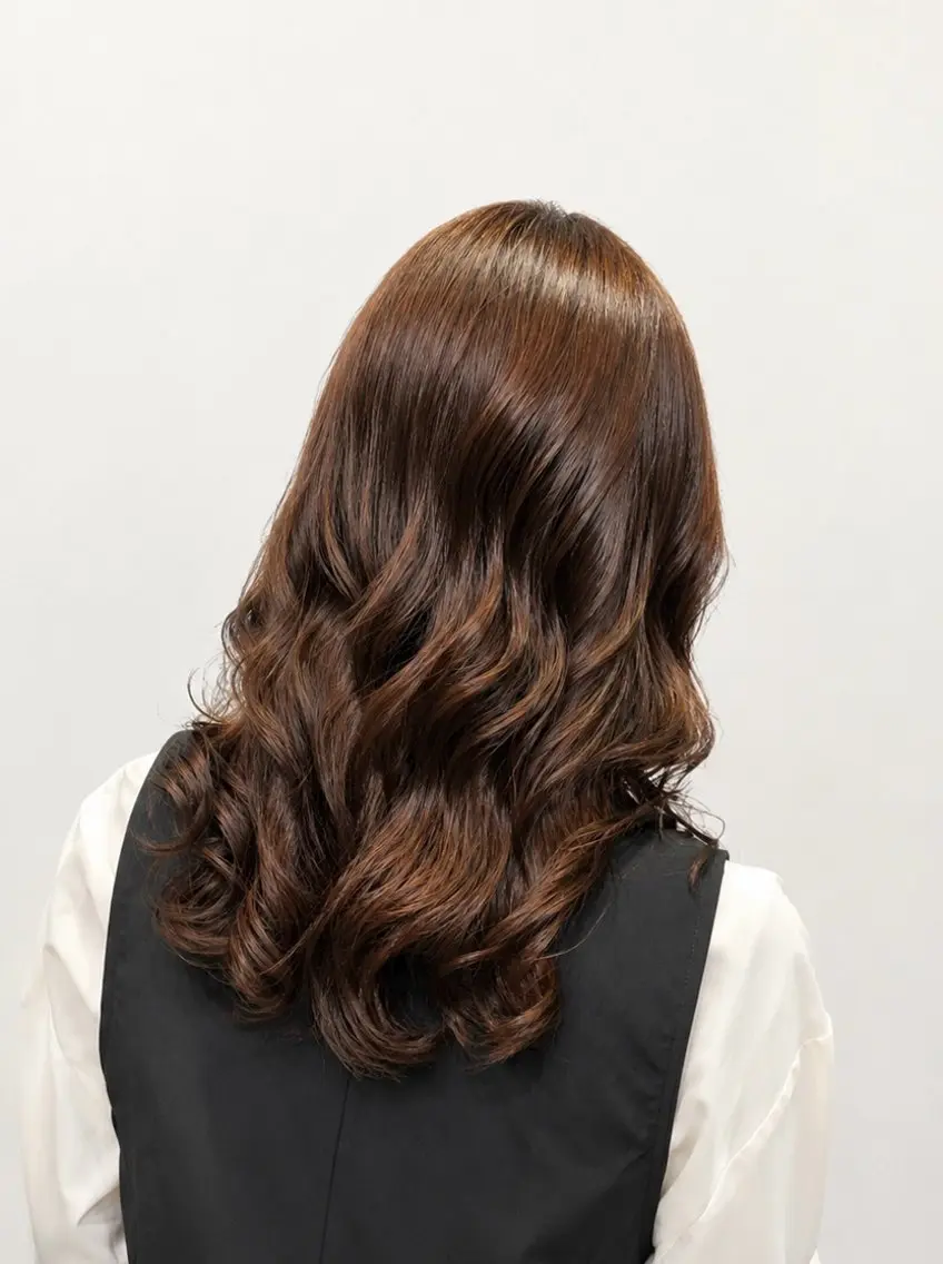 ロング カラー パーマ 透明感カラー ハイライトカラー イルミナカラー ハイライト デジタルパーマ カット パーマ ✨白髪ぼかし/ ショート✨吉岡　弘のヘアスタイル