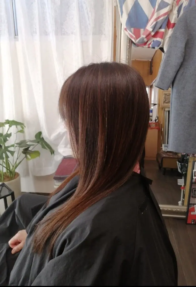 ロング カラー トリートメント 【美女が沼る和空間】 渋谷頭浸浴ヘッドスパのヘアスタイル
