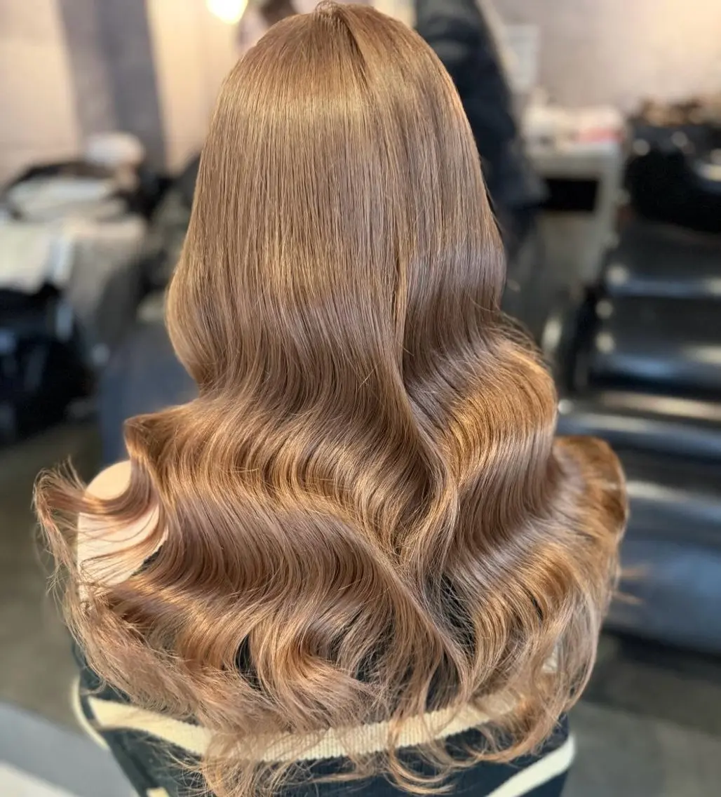 ロング カラー ベージュカラー ミルクティーベージュ 🍒さき🍒大宮/ 艶カラー特化のヘアスタイル