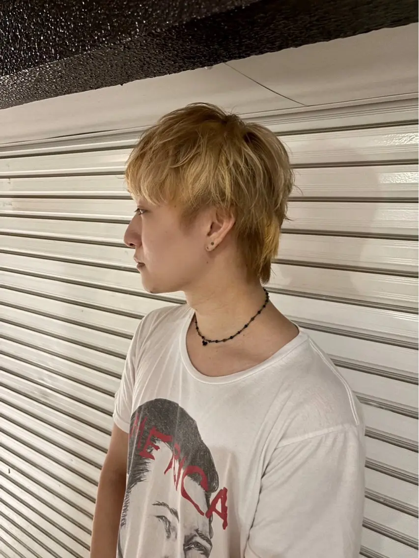 カラー メンズ ヘアカラー 大西 凪海のヘアスタイル