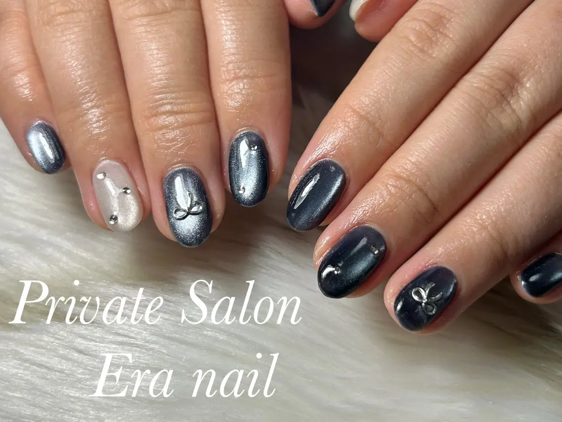 ネイル マグネットネイル ハンドネイル Era nailのネイルデザイン