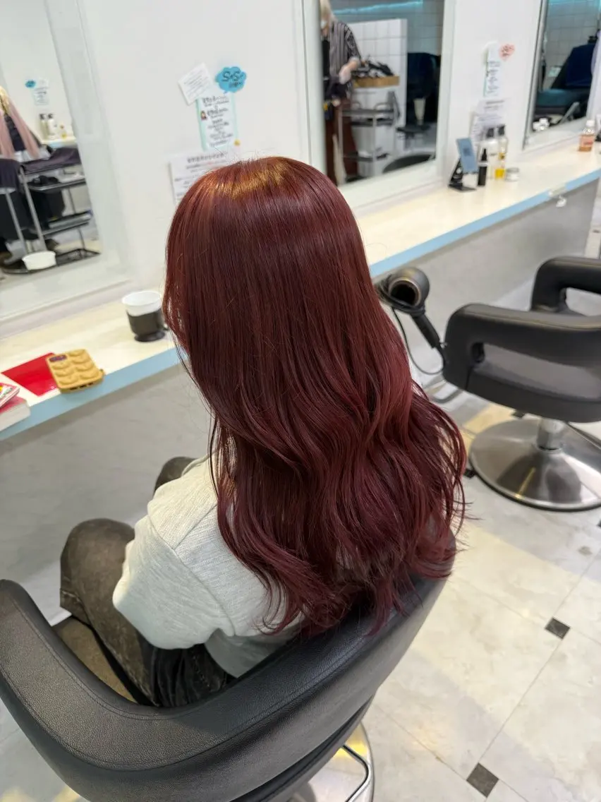 カラー ヘアカラー トリートメント ヘッドスパ ヘアセット 🇰🇷韓流暖色ヘア 🍒saaya🍒のヘアスタイル