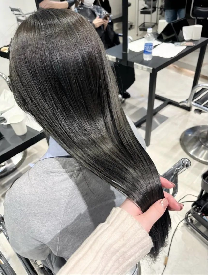 ロング カラー パーマ ヘアアレンジ 透明感カラー/縮毛 矯正/YUKAのヘアスタイル