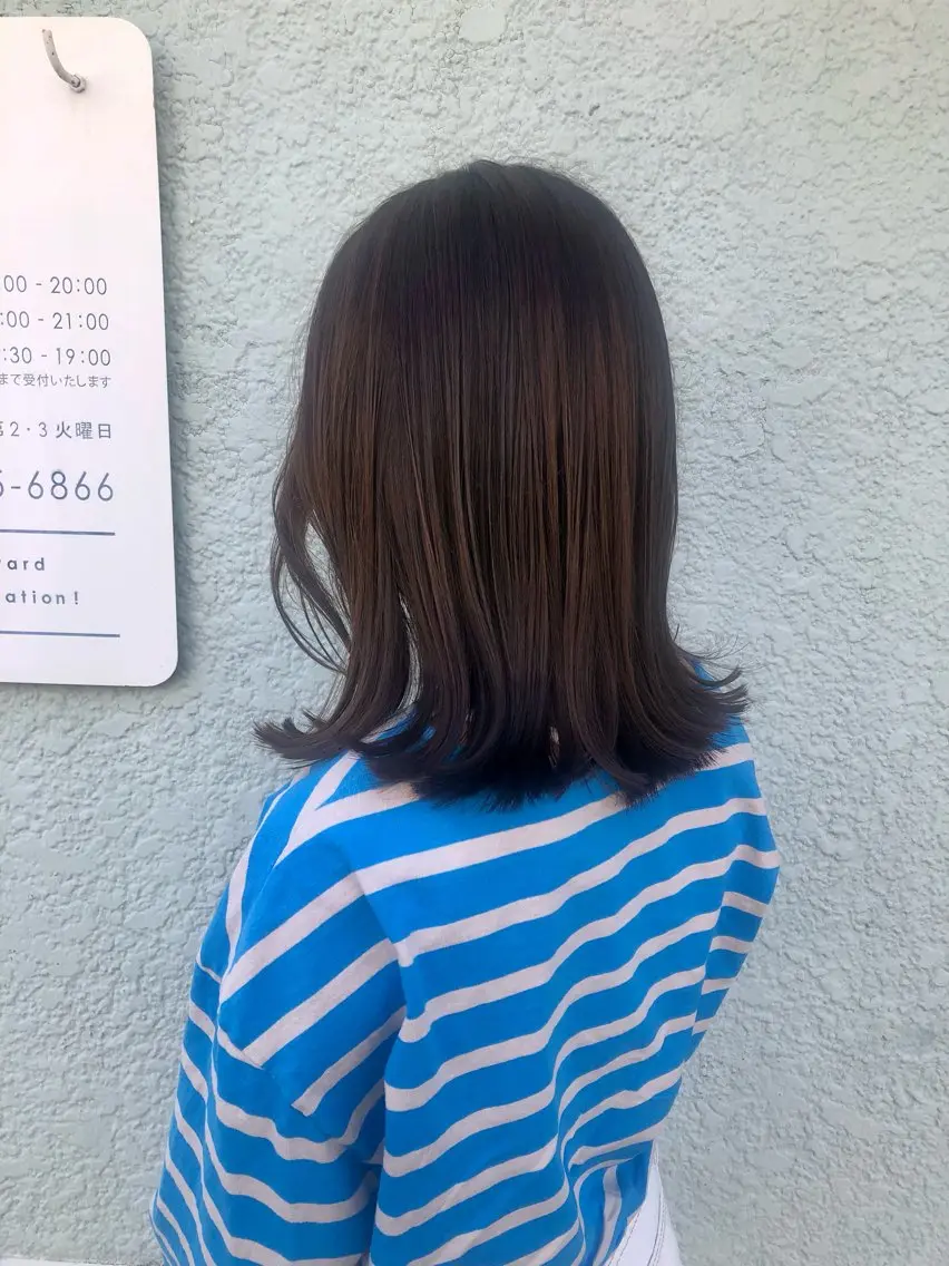 ミディアム Saloクルミ/ パーマモデル☁️のヘアスタイル