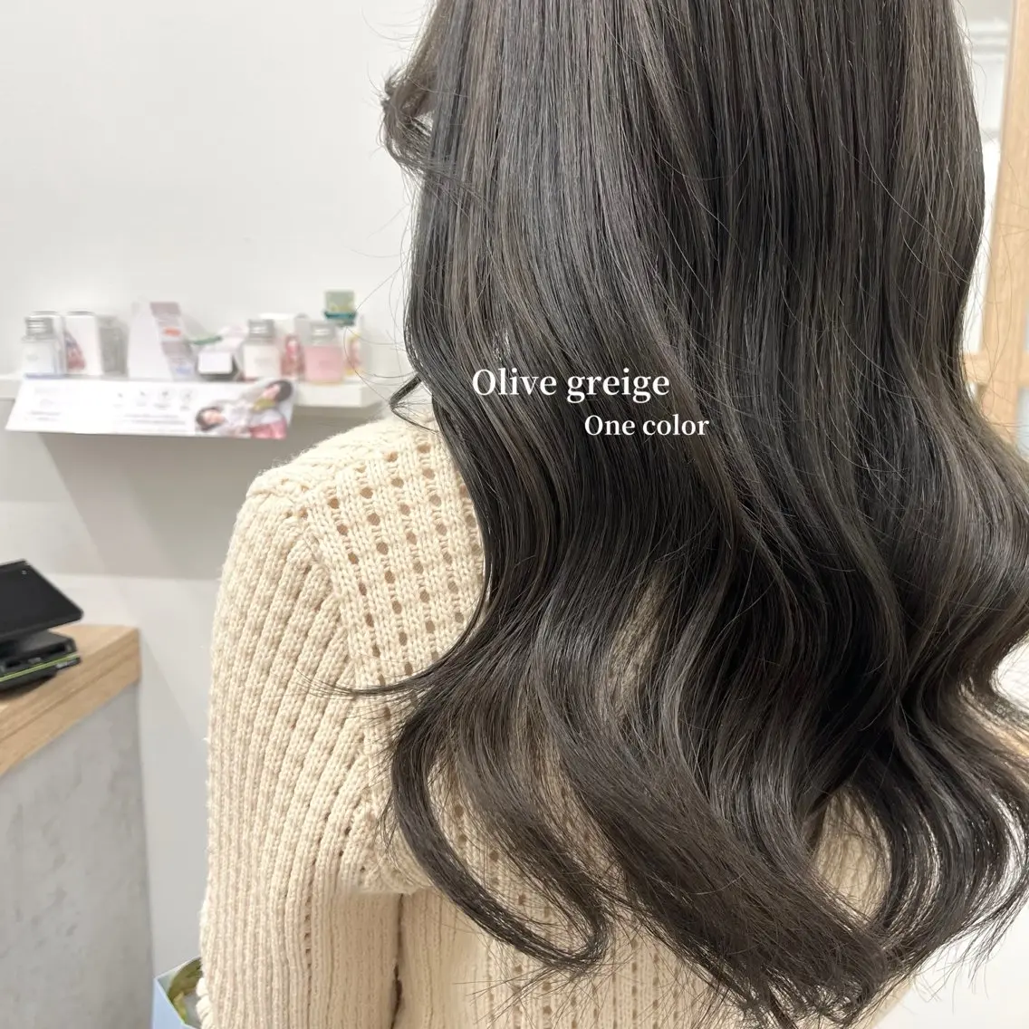 ロング カラー 柔らかオリーブ🌿 HIMARI🌻のヘアスタイル