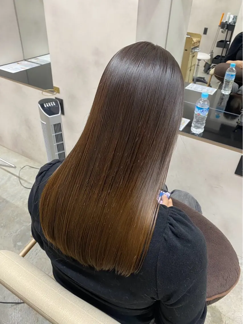 ロング カラー パーマ ヘアカラー 縮毛矯正 木村 蓮のヘアスタイル