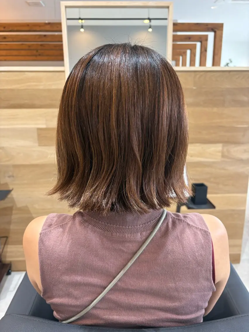 ミディアム 伸ばしかけ 畑 美遥のヘアスタイル