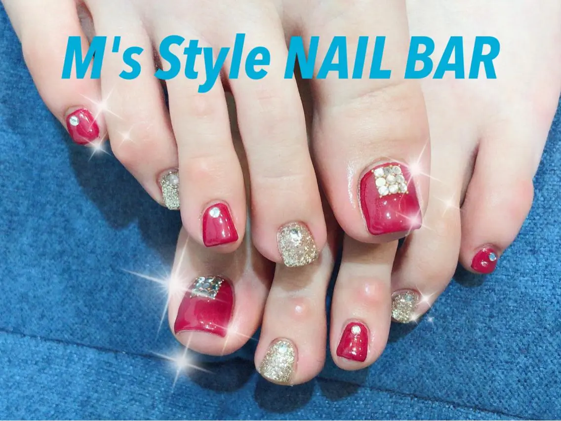 ネイル フットネイル フットネイル M's Style NAIL BARのネイルデザイン