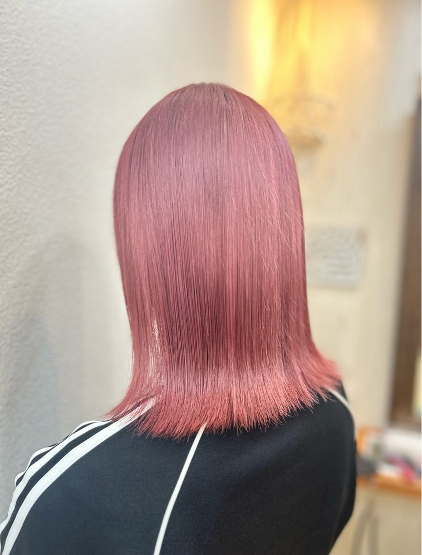 カラー ブリーチ ケアブリーチ ピンクカラー 縮毛矯正 ヘアカラー トリートメント Maya🦋 ハイトーン特化のヘアスタイル