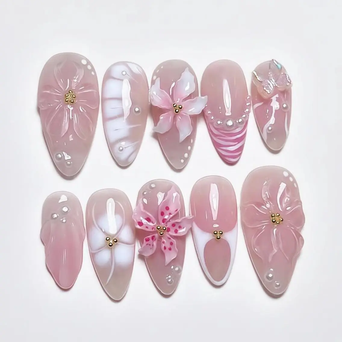 ネイル アートネイル ジェルネイル 韓国ネイル ニュアンスネイル 夏ネイル ハンドネイル Umee Nailのネイルデザイン