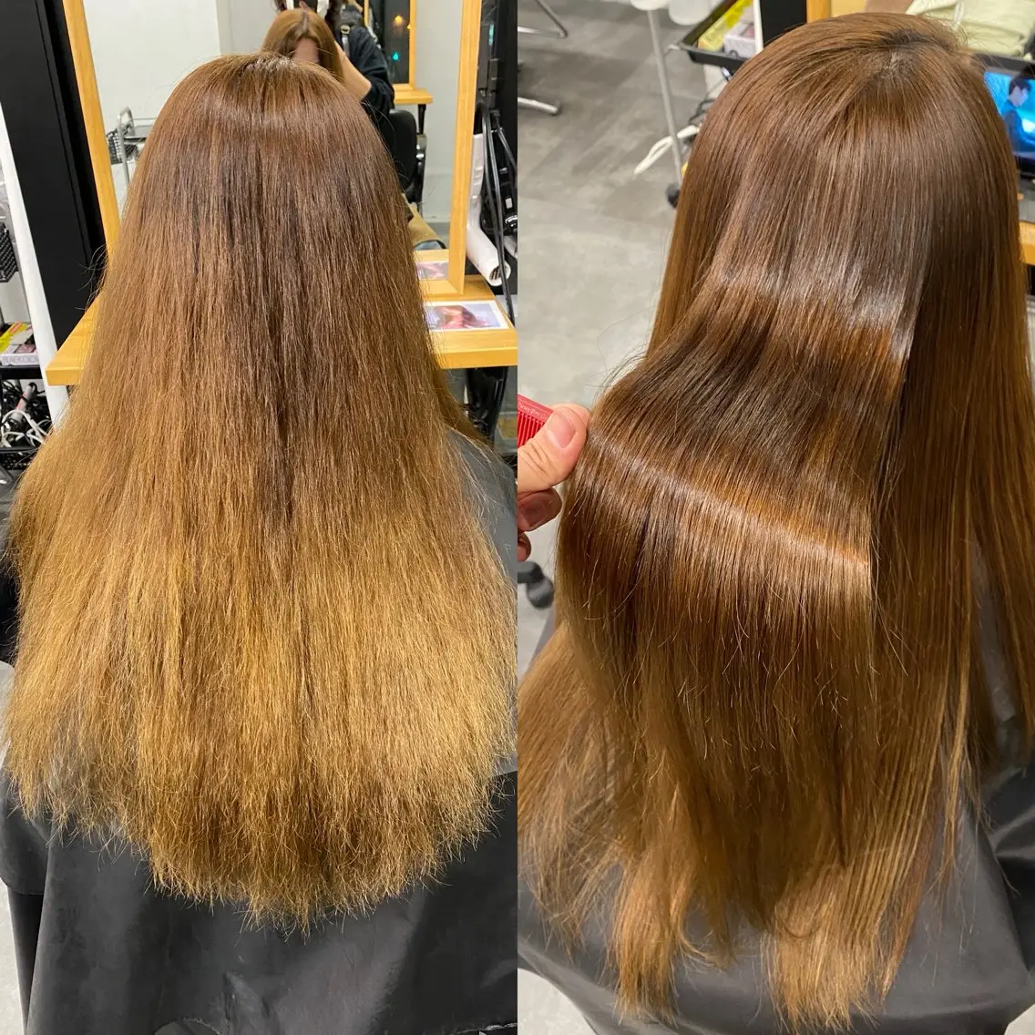 ロング カット 縮毛矯正 川井 英郁のヘアスタイル