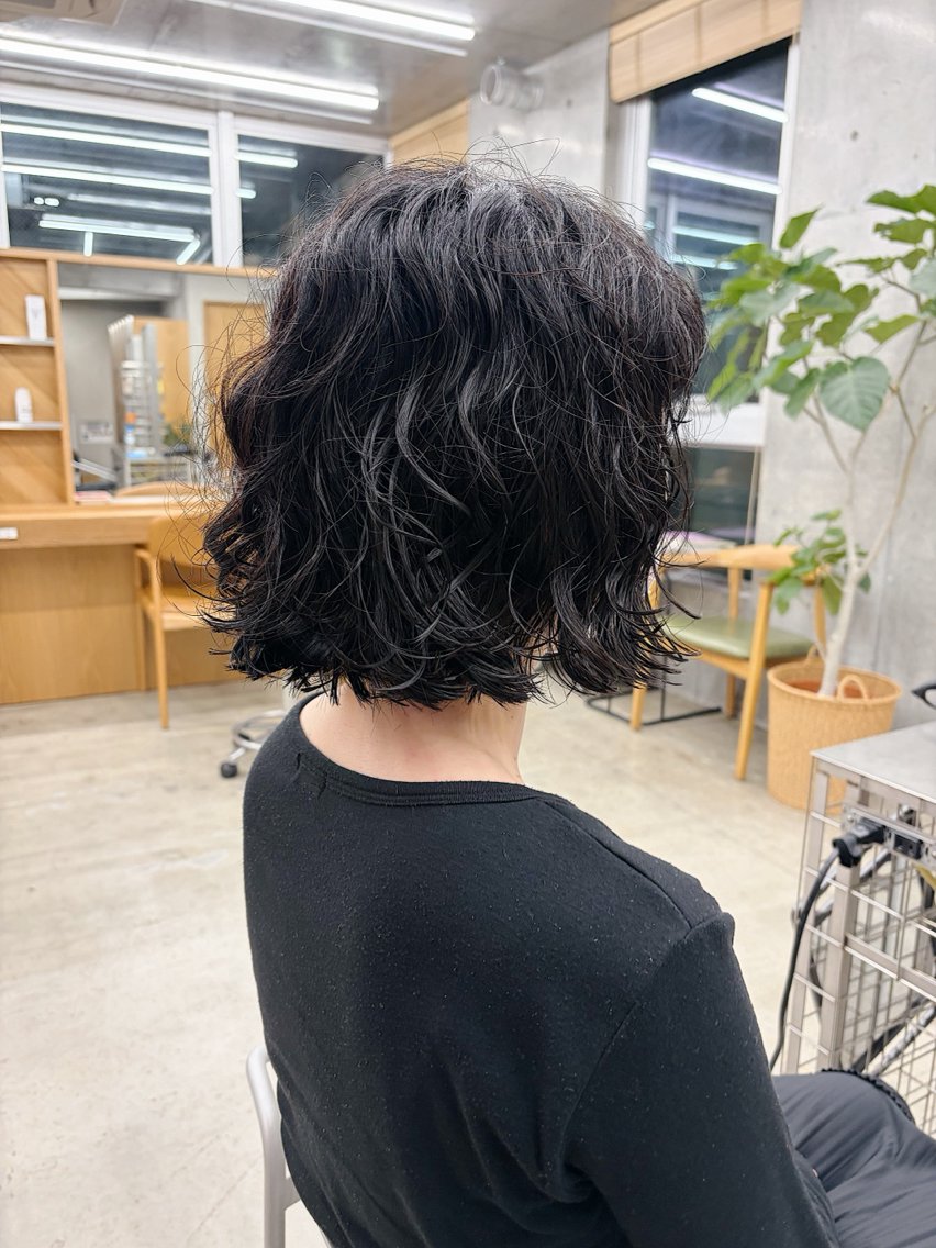 ミディアム パーマ 前田ジュン /ショート/似合わせのヘアスタイル