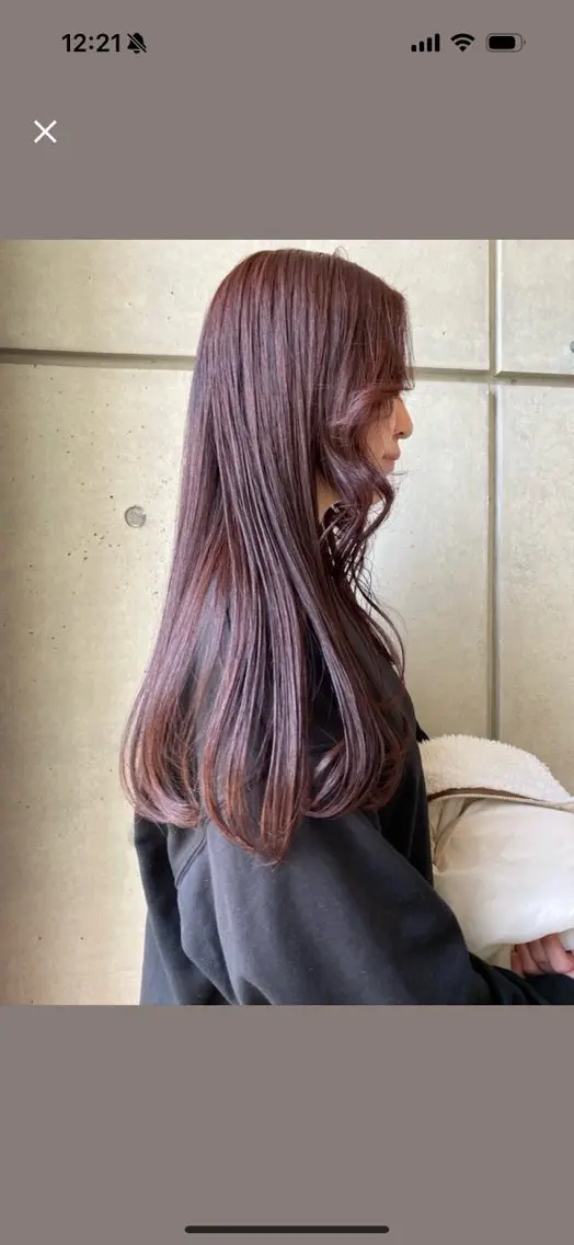 カラー ヘアカラー 酸性ストレート /暖色カラー/ユイカのヘアスタイル