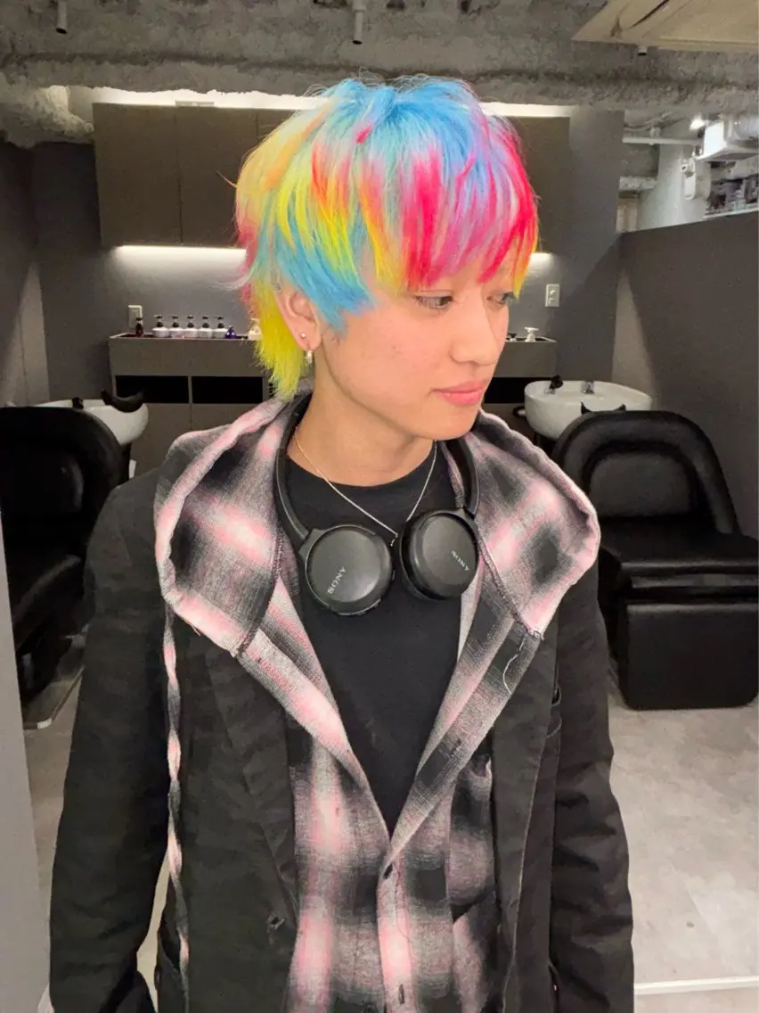 ショート カラー ヘアカラー デザインカラー /rioのヘアスタイル