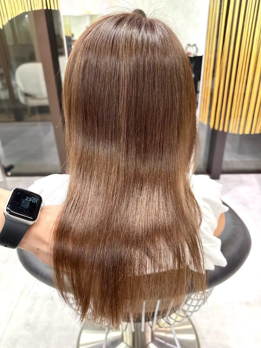 セミロング カラー ベージュカラー DAIKIベージュ 🍂レイヤーカットのヘアスタイル