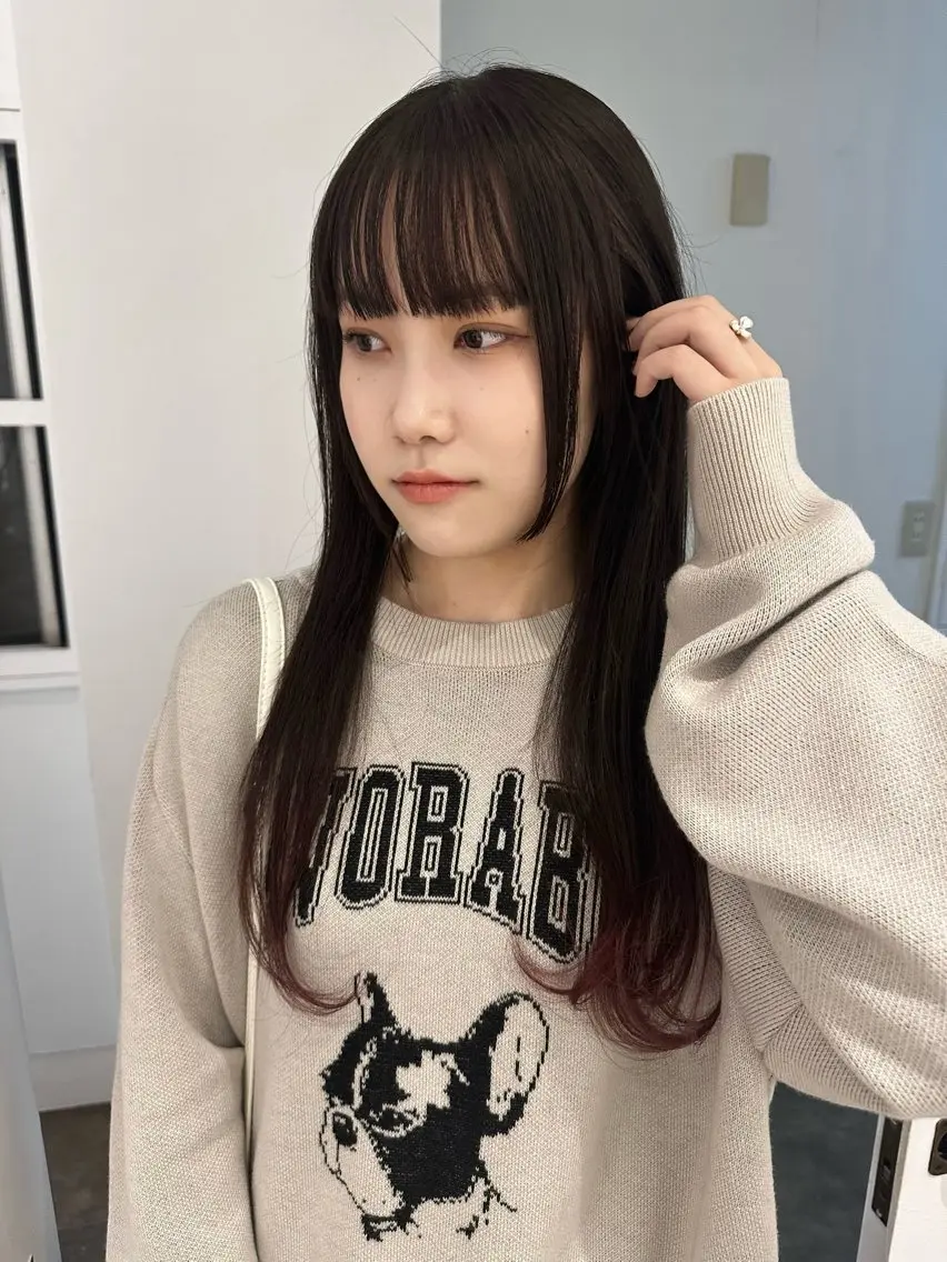 ロング カラー 韓国風ヘア . AYUKAのヘアスタイル