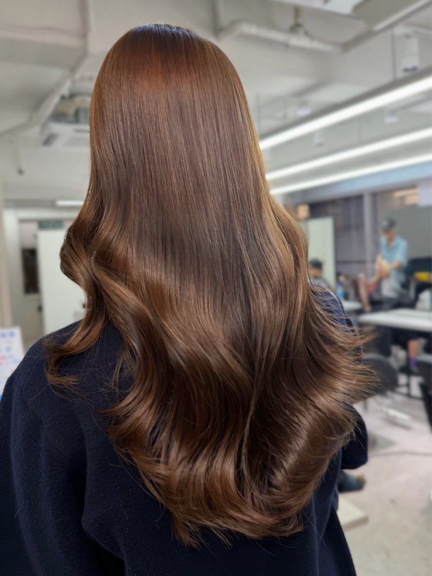 ロング カラー ベージュカラー ブリーチ ブラウンカラー 透明感カラー ダブルカラー カット ヘアカラー トリートメント 💍モテる艶髪 透明感カラー💖のヘアスタイル
