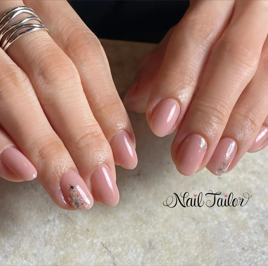ネイル オフィスネイル ワンカラーネイル 冬ネイル NailTailor ネイルテイラーのネイルデザイン