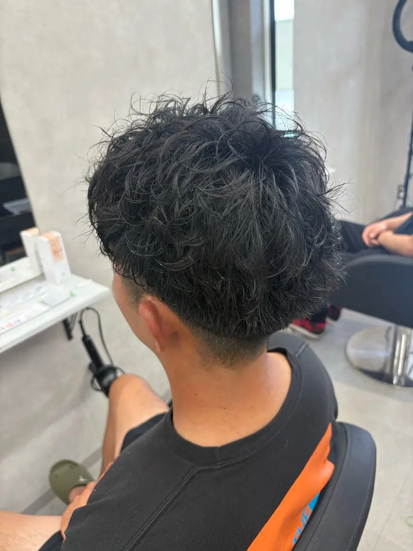 パーマ メンズ カット パーマ 寺田 蒼志のヘアスタイル