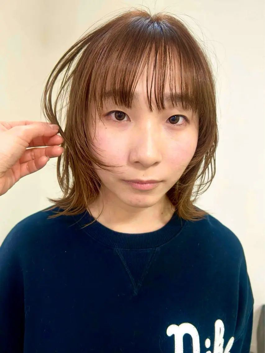 ミディアム ボブ レイヤーカット ニュアンスカラー🫧 Miyakoのヘアスタイル