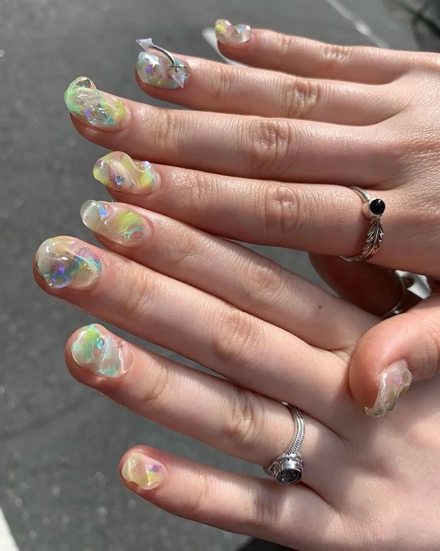 ネイル ハンドネイル ハイトーン/レイヤー nail 百咲💌のヘアスタイル