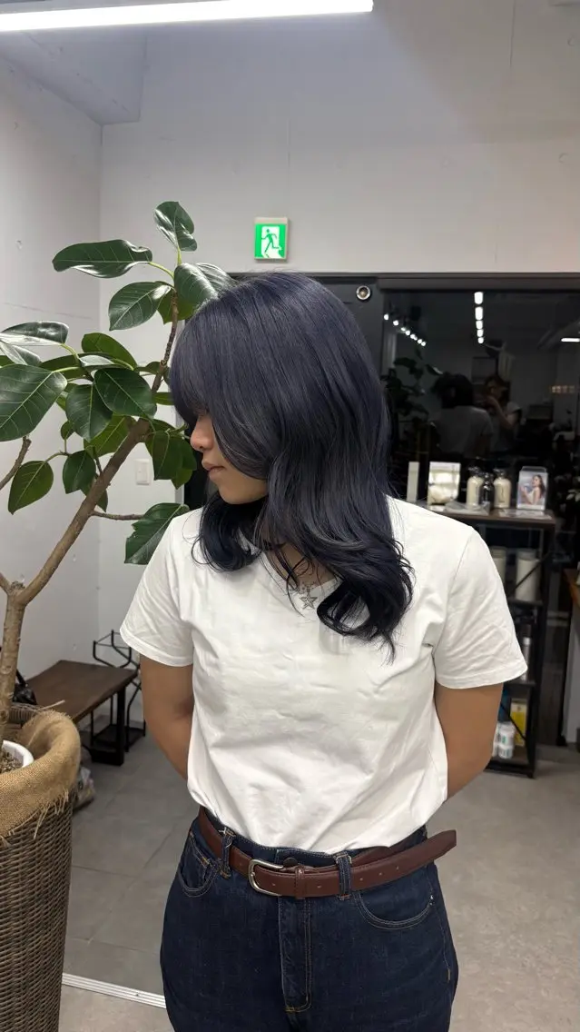 セミロング カット ヘアカラー 太田 すず香のヘアスタイル