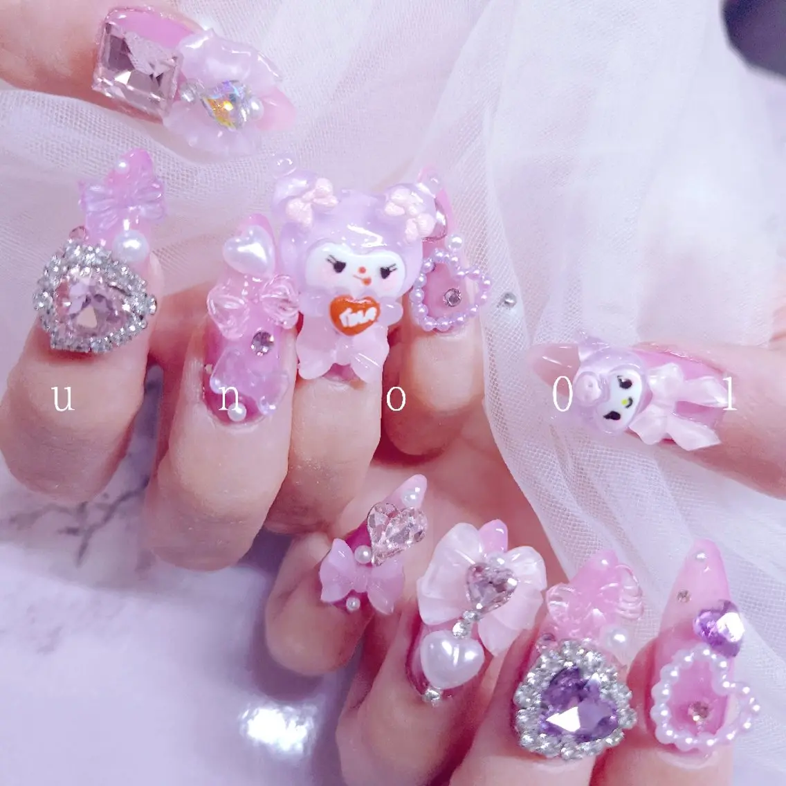 ネイル ハンドネイル 梅田🦄中崎町🩵 u n o 0 1のネイルデザイン