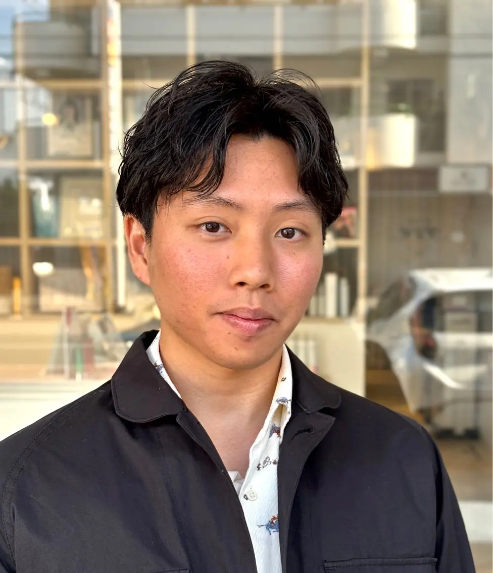 ショート パーマ カット パーマ メンズカット、カラー パーマ新居見のヘアスタイル