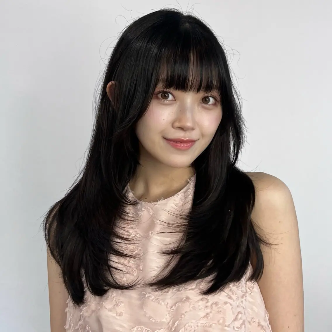 ロング パーマ レイヤーカット 縮毛矯正 カット 縮毛矯正 トリートメント 渋谷レイヤーカット❌ 縮毛矯正専門/武田涼のヘアスタイル