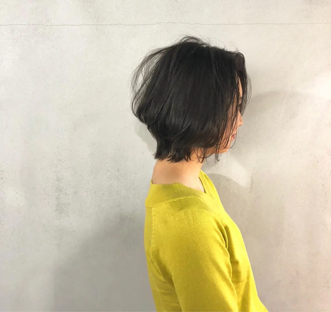 ショート カラー ショートヘア ウルフカット カット ヘアカラー ショート/ボブ/ 白髪染め/メンズ葛西のヘアスタイル