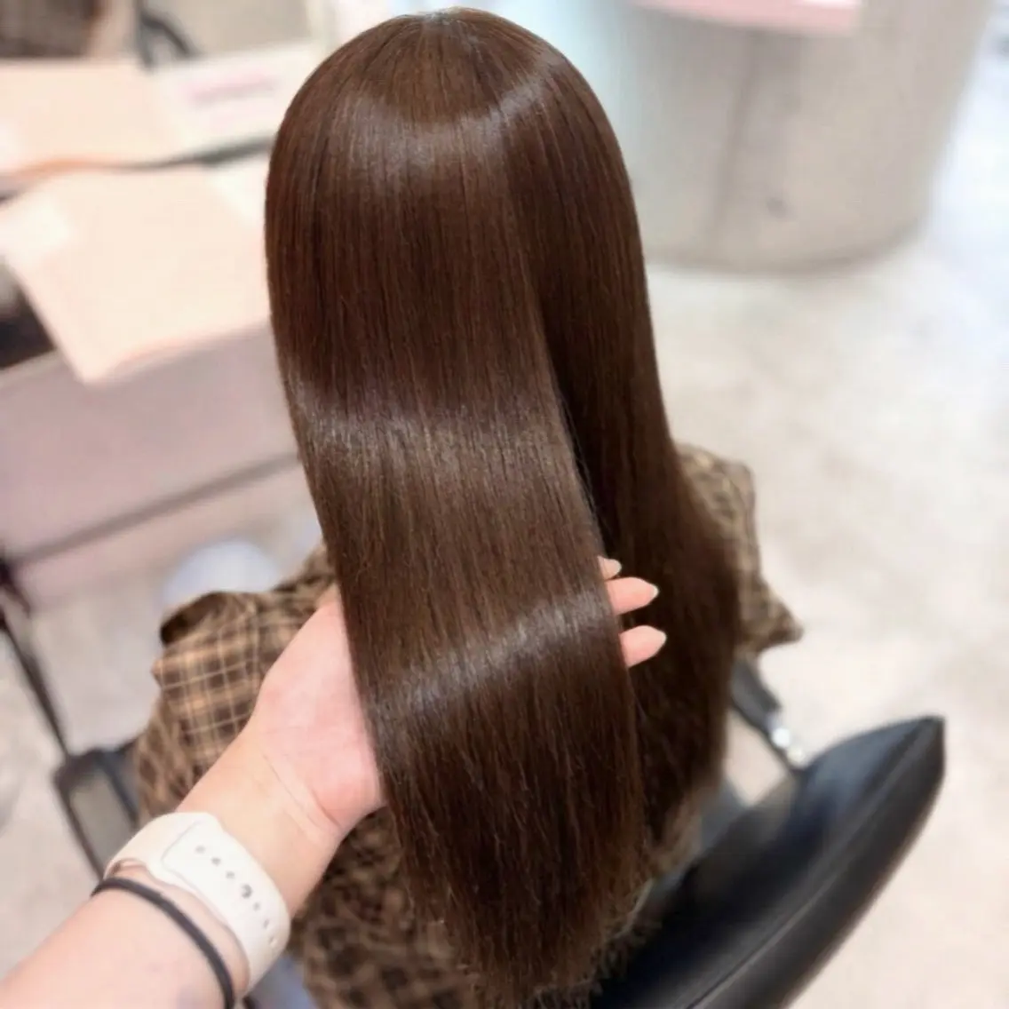 ロング カラー ブラウンカラー ヘアカラー 透明感/艶カラー 💘Hanaのヘアスタイル
