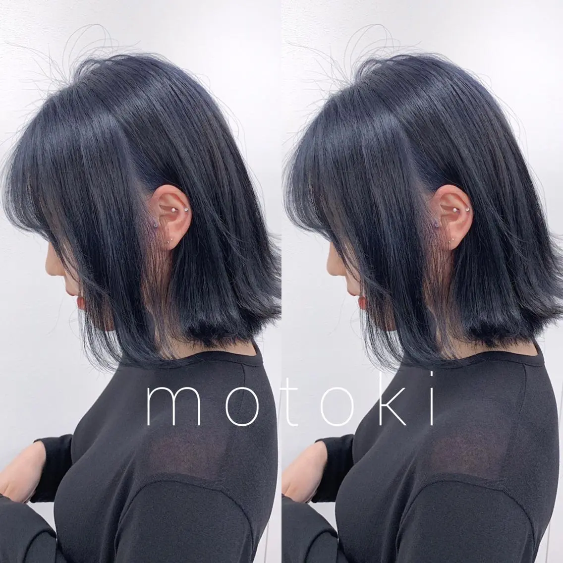 ショート カラー ブリーチ ブルーカラー ケアブリーチ 柔らかbeige モトキのヘアスタイル
