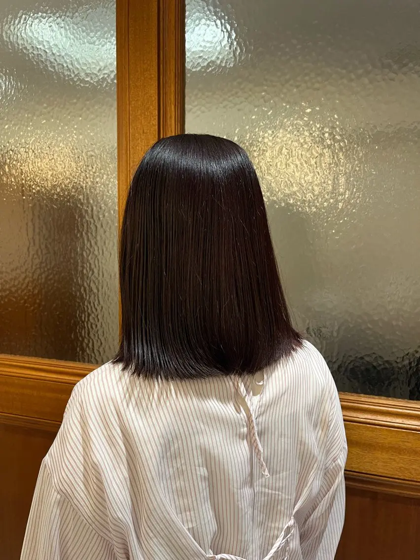 ショート カラー mana/艶カラー /酸性ストレートのヘアスタイル